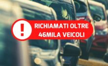 Auto scritta richiamati 46mila veicoli